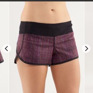 Lululemon Stripped Athletic Shorts.